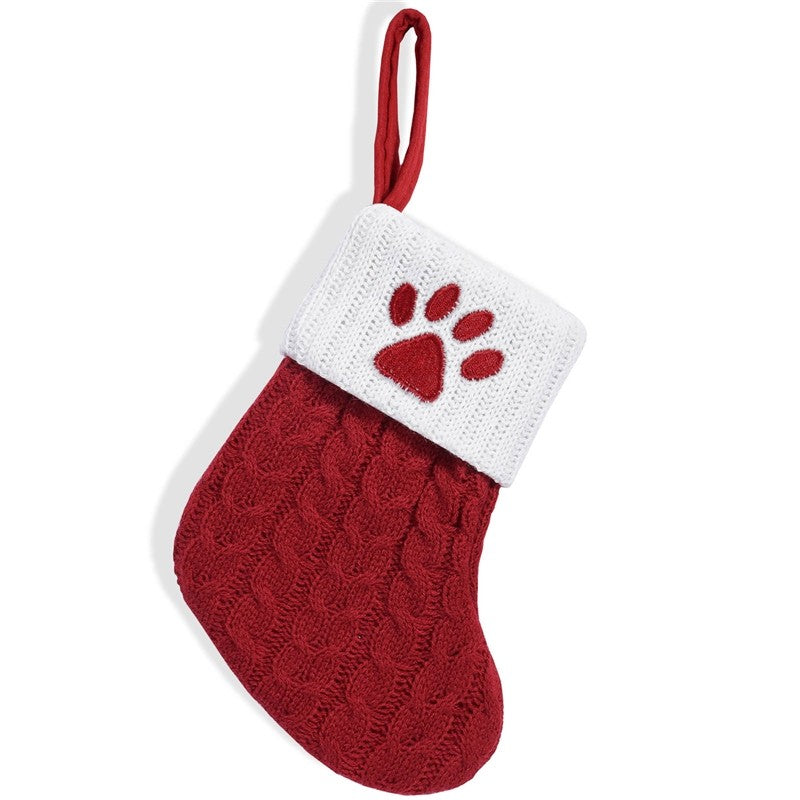 Red Letter Santa Stocking Candy Bag