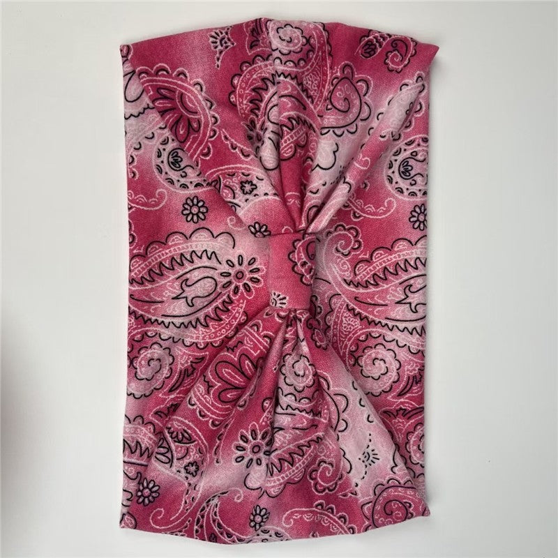 Printed Knot Elastic Headband