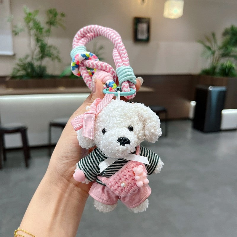 Cute Plush Teddy Bear Keychain