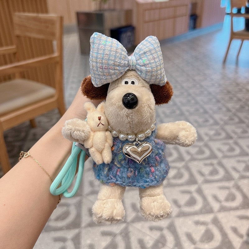 Cute Plush Dog Keychain