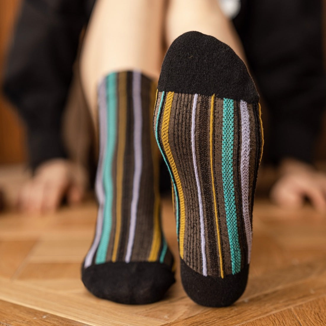 Bohemian Vertical Striped Socks
