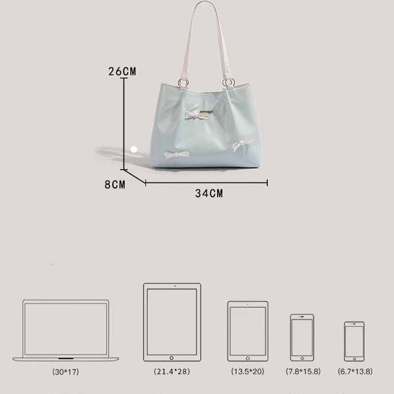 Elegant Bow Knot Large Capacity Shoulder Bag