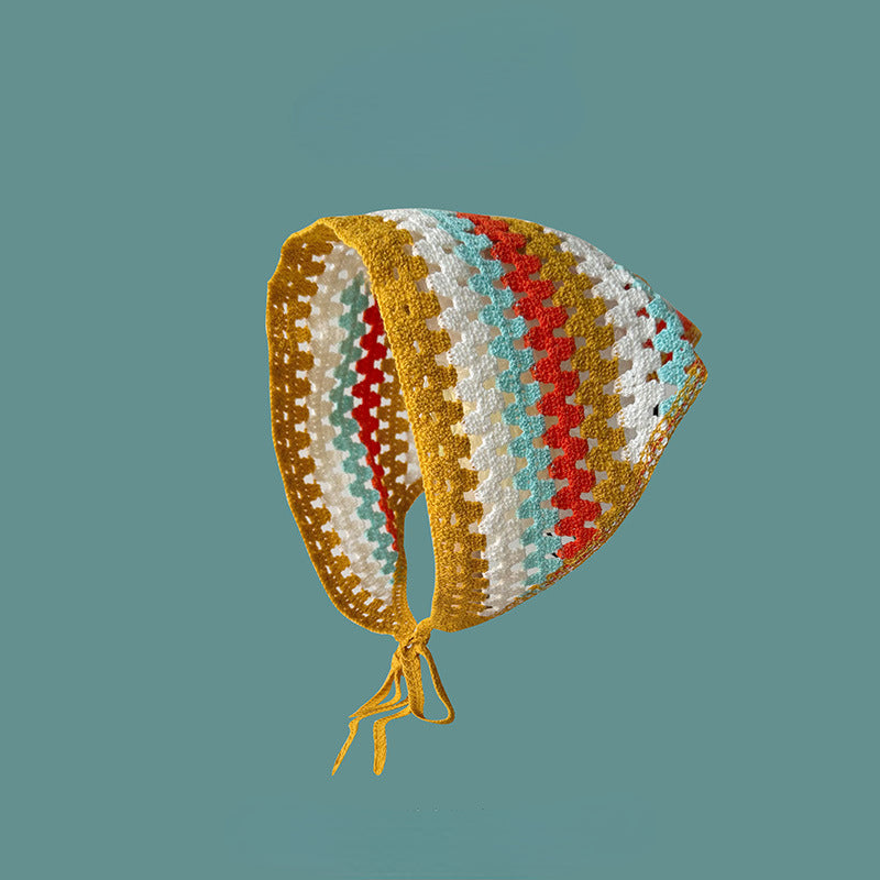 Bandeau bandana à rayures arc-en-ciel