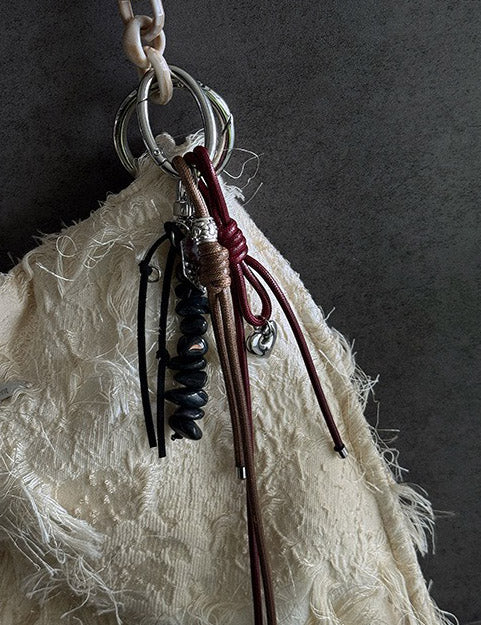 Love Stones Braided Rope Bag Charms