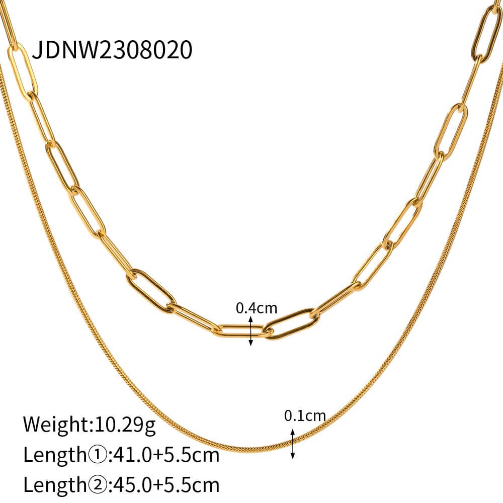 Retro Trendy Layered Collarbone Necklace