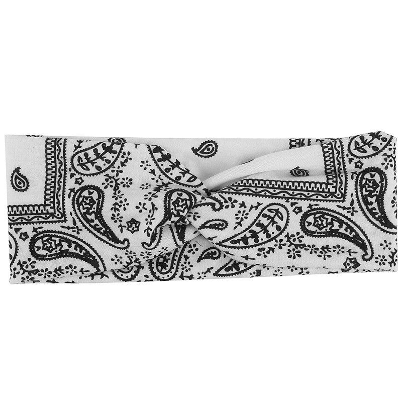 Printed Knot Elastic Headband