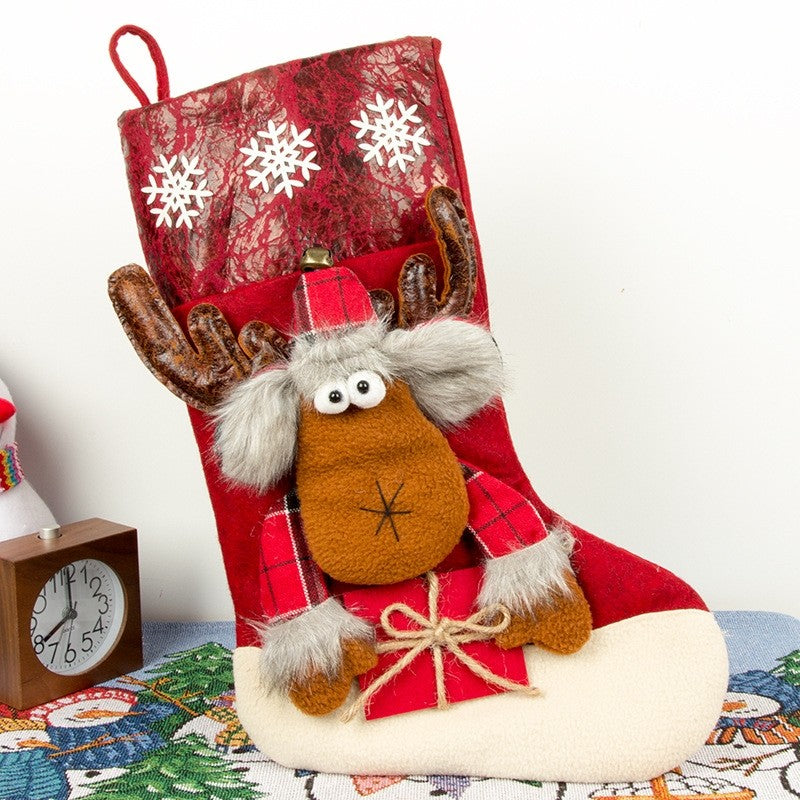 Christmas Sock Gift Bag Large Three-Dimensional Candy Bag Christmas Decoration Scene Decoration