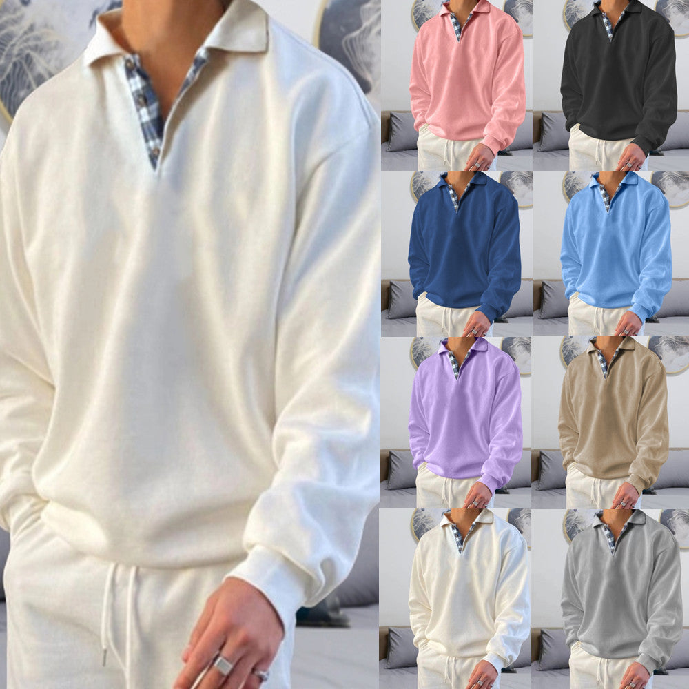 Men Casual Sport Plus Size Long Sleeve Sweatshirts