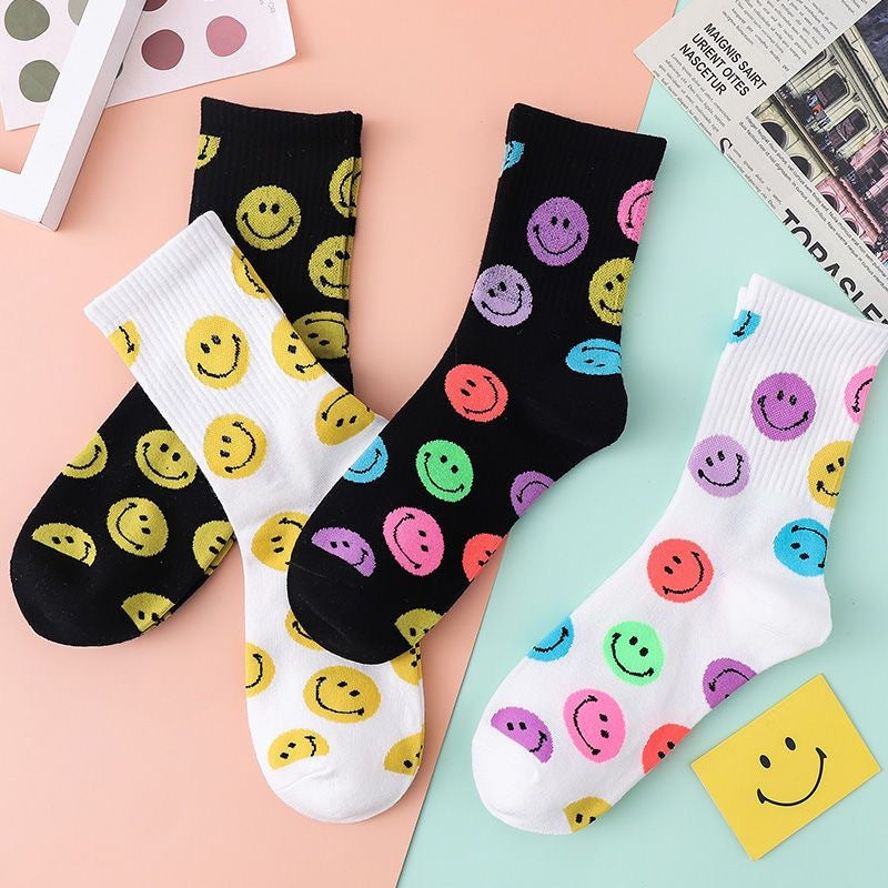 Calcetines de mujer con carita sonriente