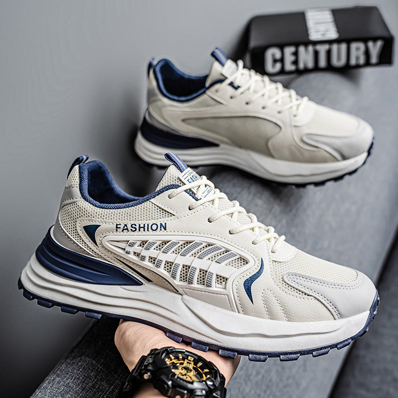 Men Casual Mesh Breathable Thick-Soled Sneakers
