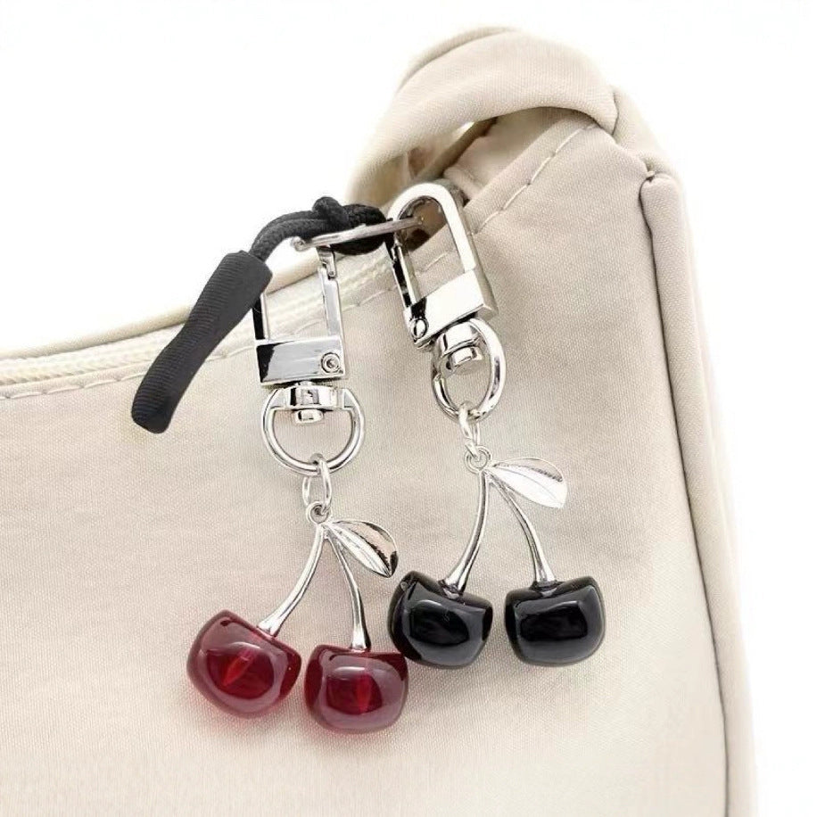 Creative Alloy Cherry Key Chain Fruit Bag Pendant