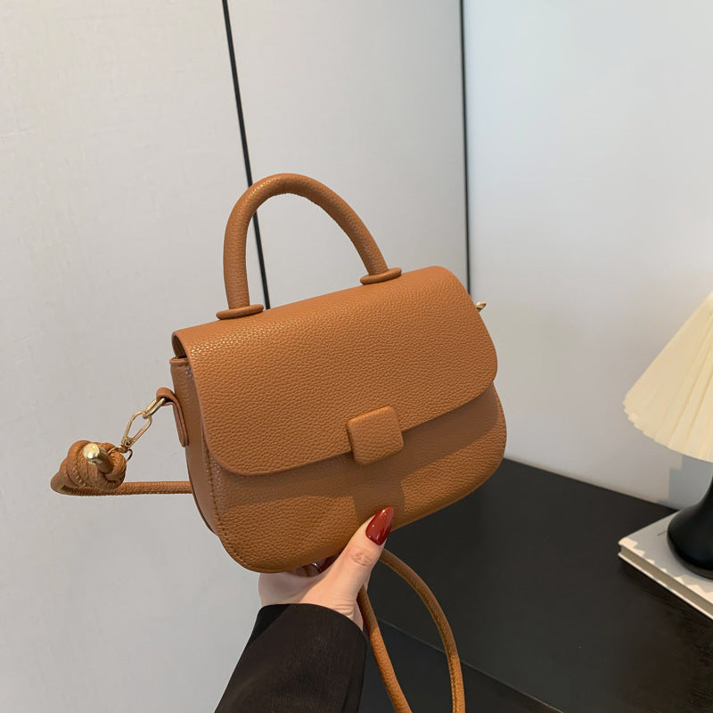 Sac à bandoulière décontracté de couleur unie pour femme
