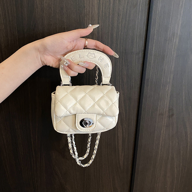 Mini bolso bandolera de moda de color liso