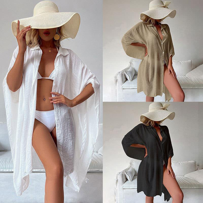 Vacation Sunscreen Cardigan Breathable Beach Coverup