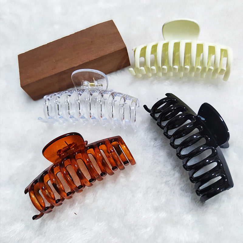 Simple Solid Color Grip Clip for Hair Styling