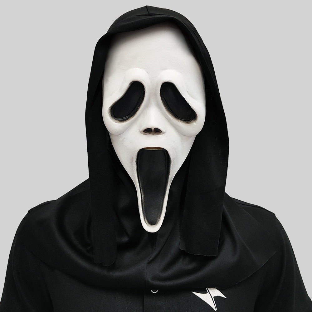 Máscara de calavera de látex blanca de Halloween Scream Horror