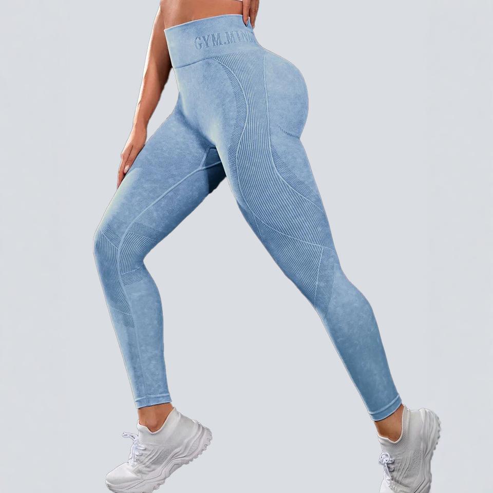 Leggings deportivos de cintura alta a la moda para mujer