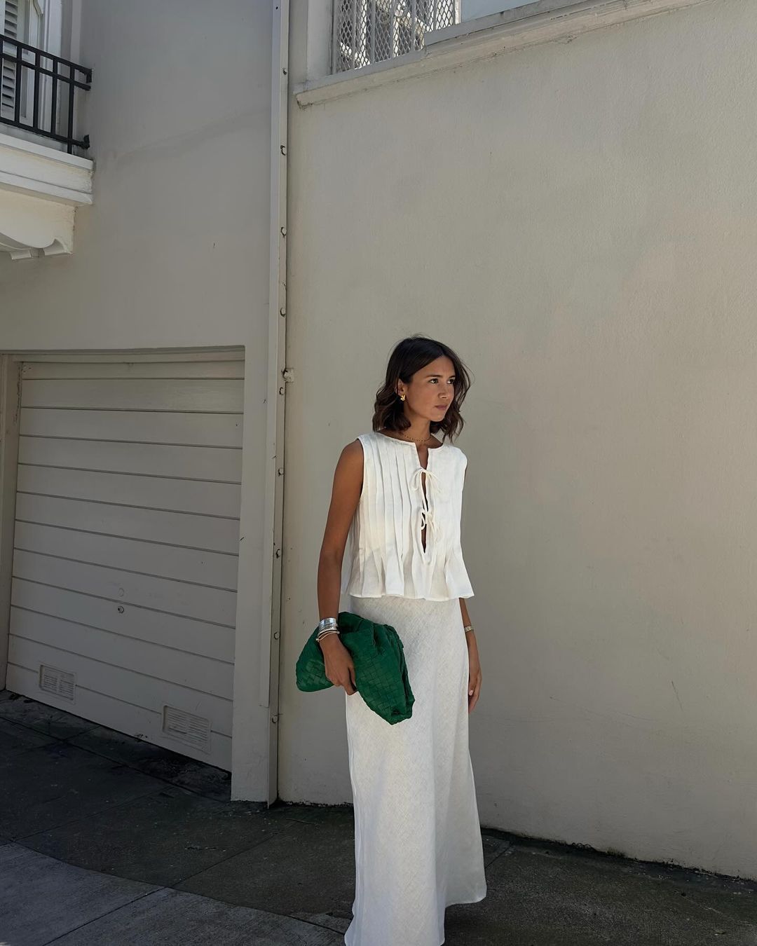 Summer Women Casual Cotton Linen Two-Piece Set