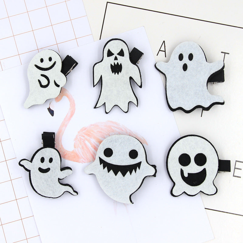 Accessoires pour cheveux en épingle à cheveux fantôme d'Halloween pour enfants