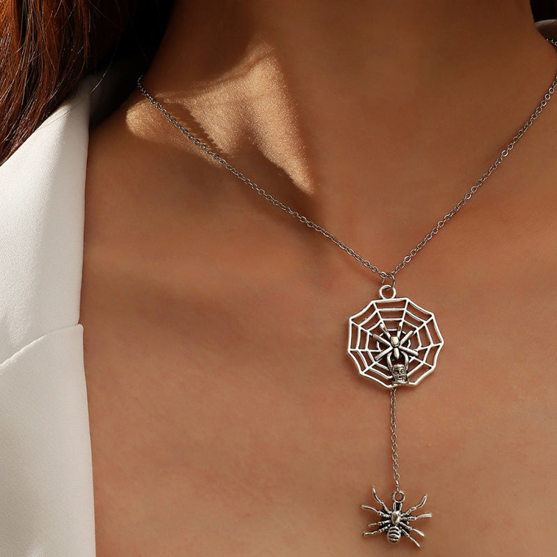 Collar de calavera de animal de Halloween con personalidad de moda para mujer