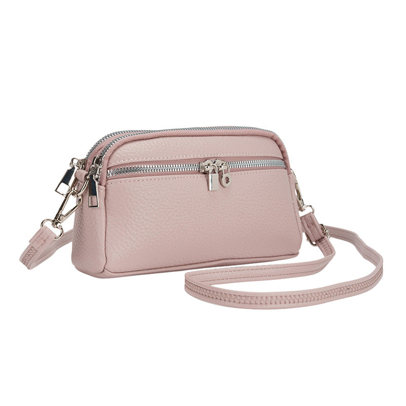 Women Casual Solid Color PU Leather Crossbody Bag