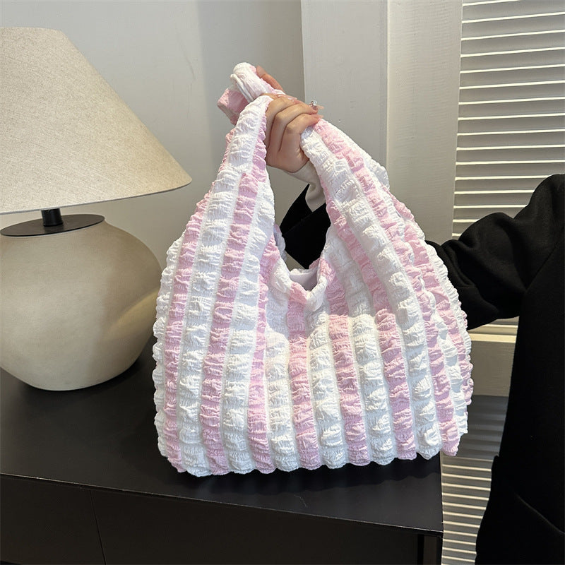 Bolso de mano plisado informal de moda para mujer