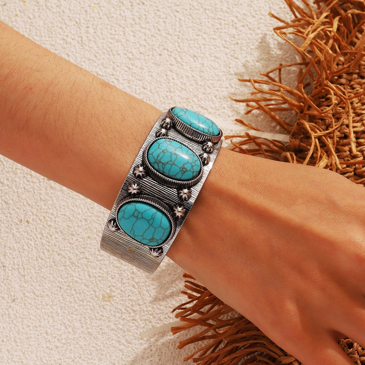 Women Retro Ancient Silver Bohemian Bracelet