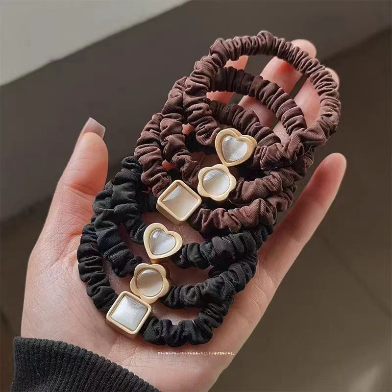 Women Fashion Solid Color Cat Eye Hair Ring