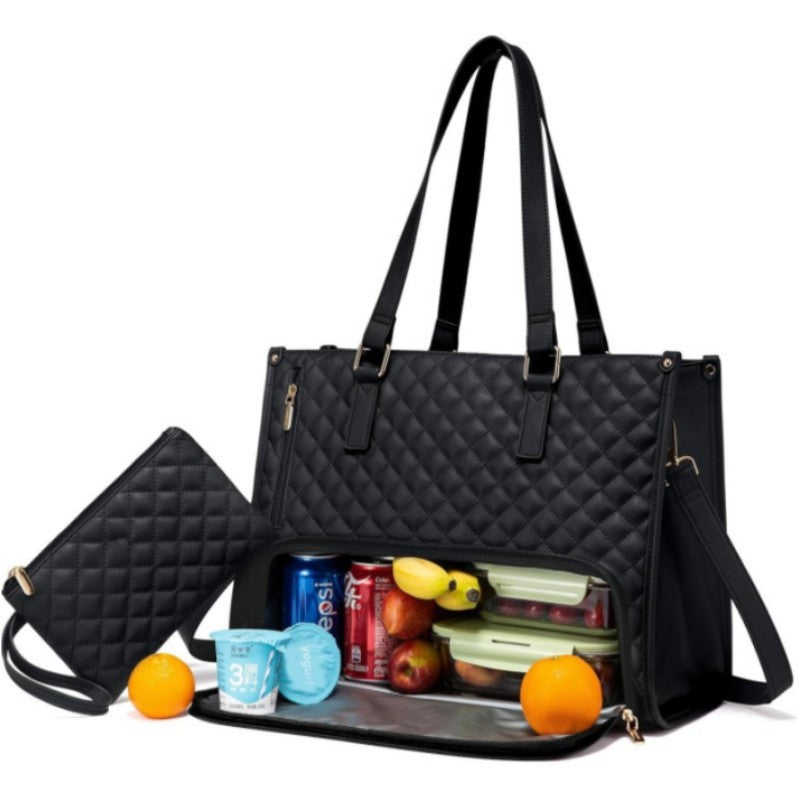 Large-Capacity Leather Storage Tote Bag Set