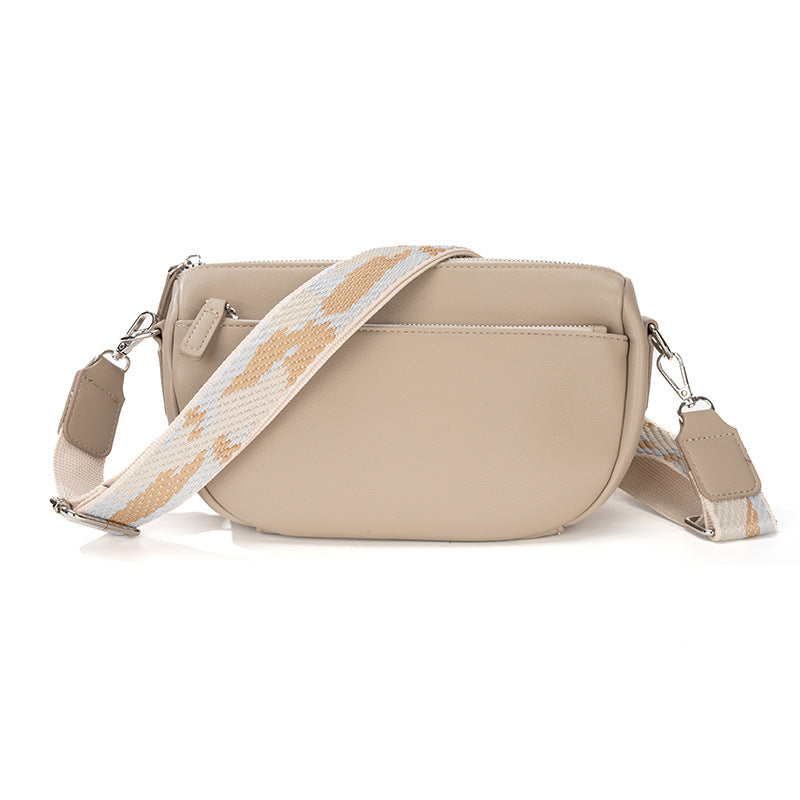 Women Casual Fashion Saddle Bag in PU Leather