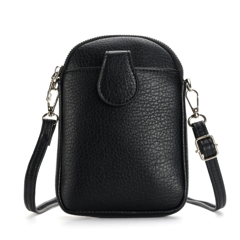 Women Casual Small Phone Crossbody Bag in PU Leather