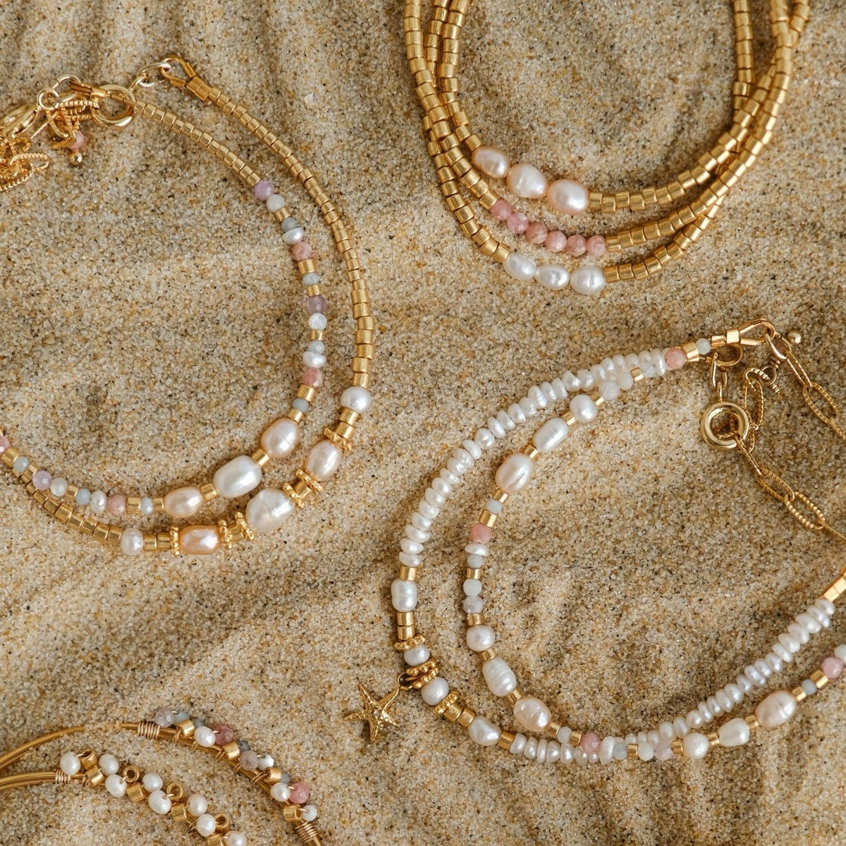 Women Fashion Hand Woven Freshwater Pearl Bracelet