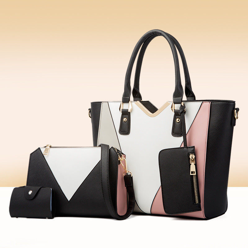 Ensemble de quatre sacs à main tendance en PU de grande capacité