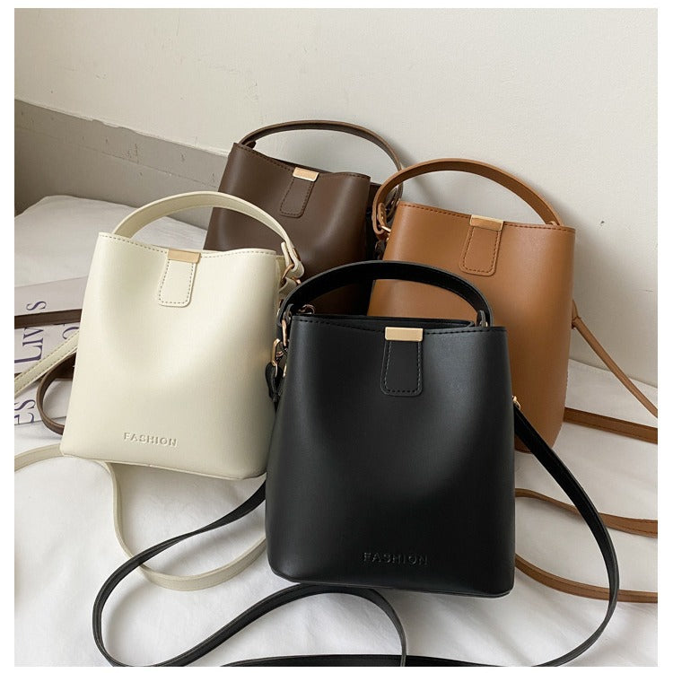 Fashion Solid Color Large Capacity Handbag