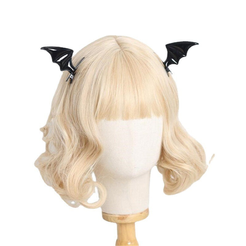Bandeau décoratif pour femme avec oreilles de diable et ailes de chauve-souris pour Halloween