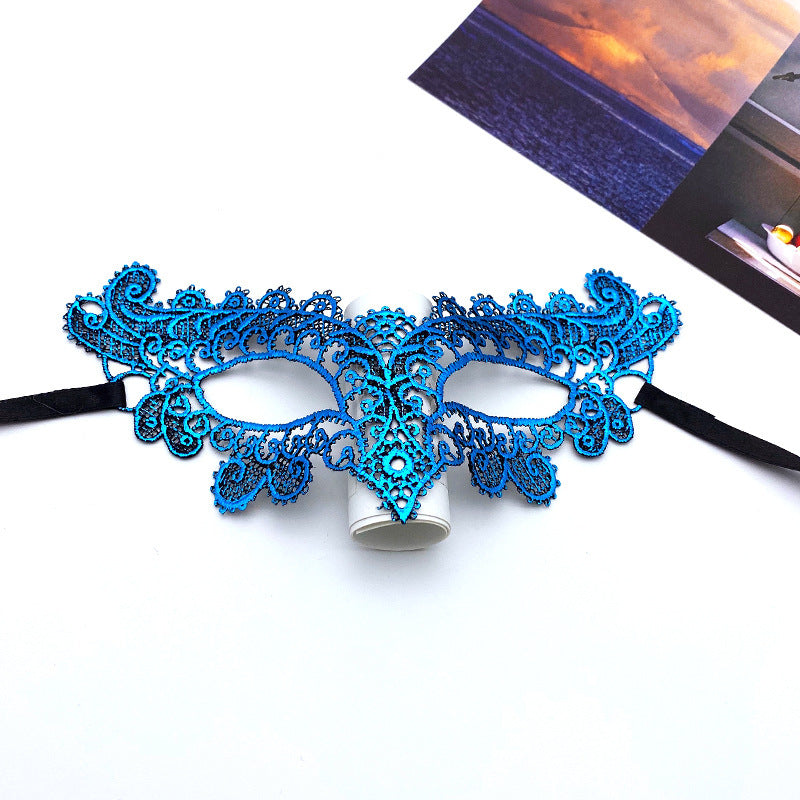 Women Fashion Cutout Sexy Lace Fox Halloween Mask