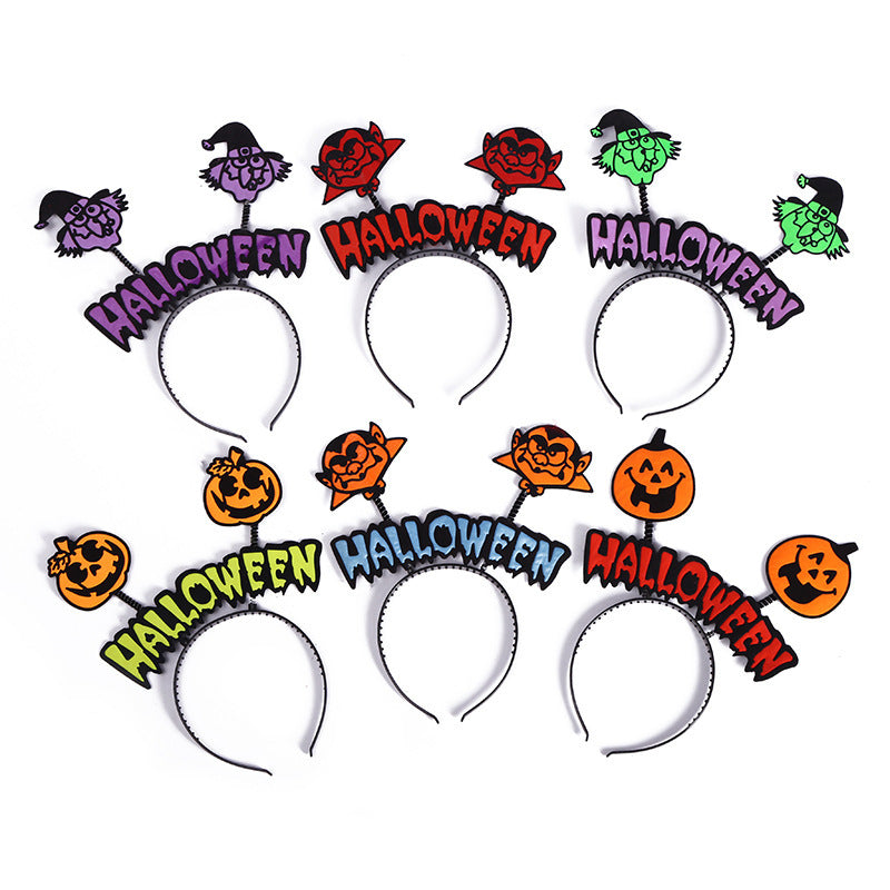 Halloween Hair Accessories Fashion Pumpkin Witch Headband