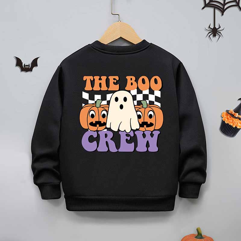 Kids Toddler Boys Girls Halloween Cartoon Fleece Sweatshirts