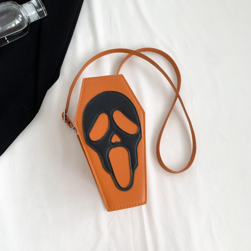 Bolso de hombro con diseño de calavera gótica de Halloween