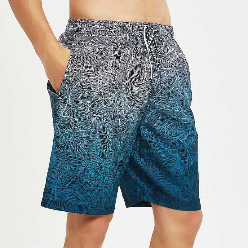 Bañador informal de secado rápido con estampado para hombre
