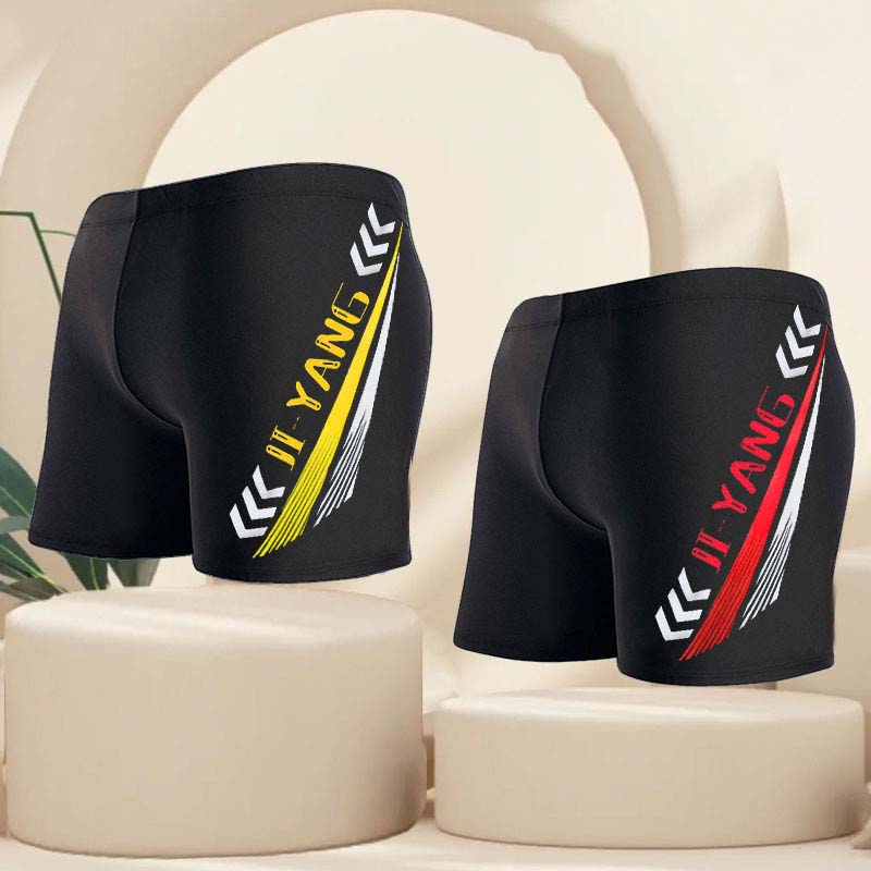Traje de baño de carreras de ángulo plano a juego para hombre