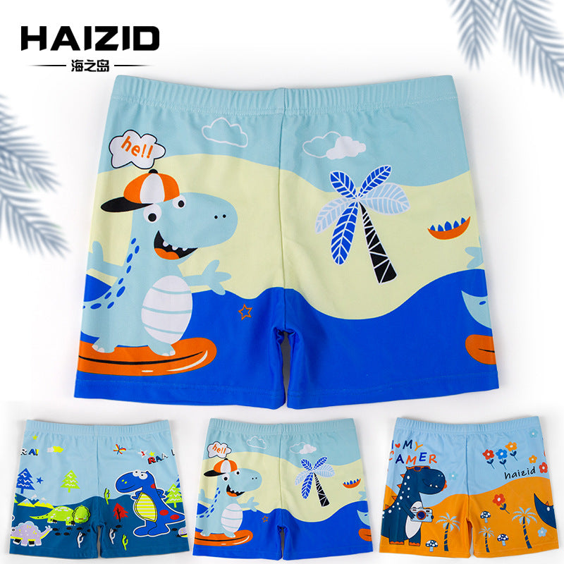 Bañador de secado rápido con estampado de dibujos animados para niños
