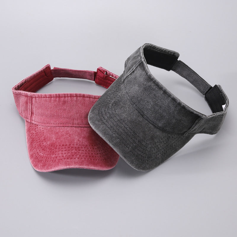 Chapeau de protection solaire respirant en coton denim décontracté pour homme