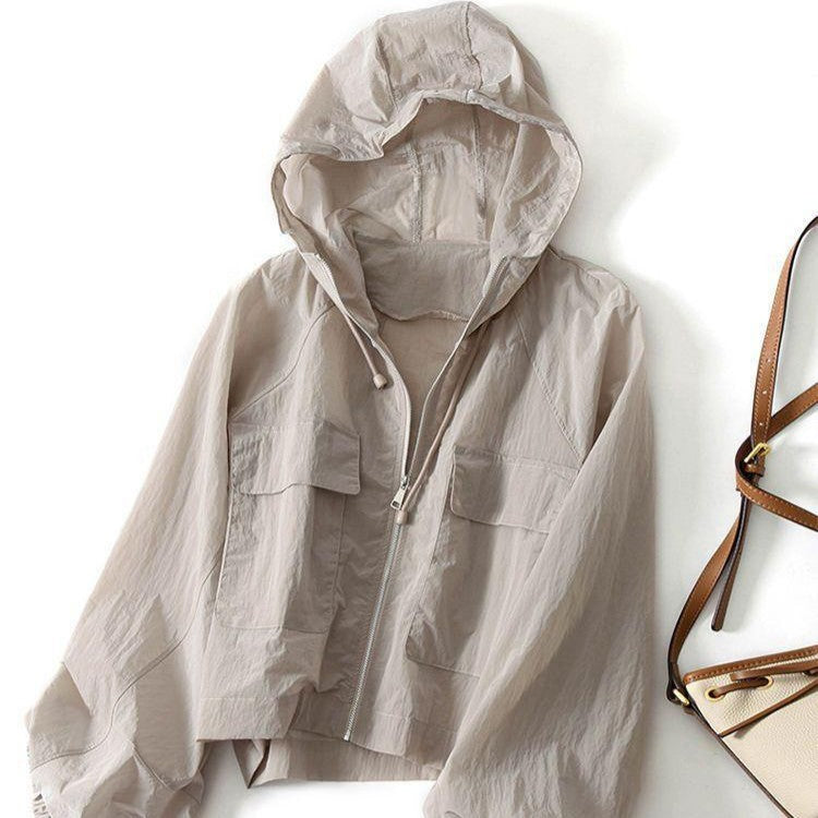 Summer Sun-Protective Women Loose Hooded Casual Jacket