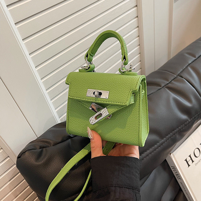 Mini bolso bandolera de moda de color liso