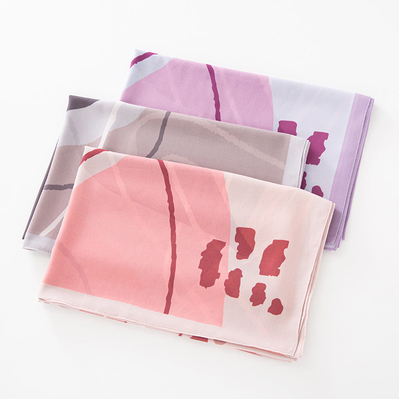 Women Summer Spring Floral Chiffon Long Scarf