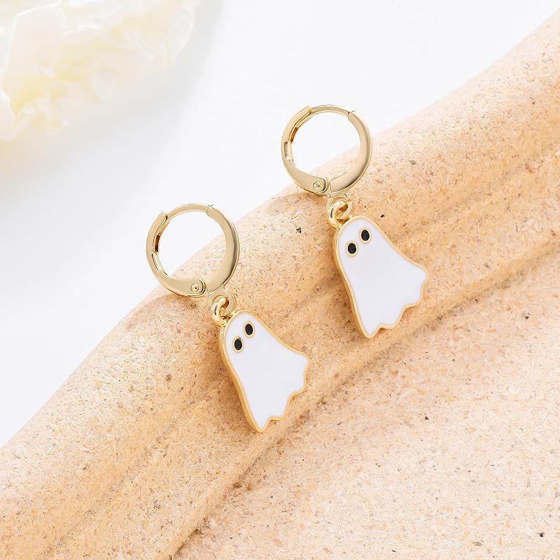 Women Fashion Cute Halloween Walking Ghost Earrings
