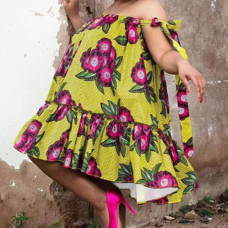 Robe fleurie grande taille pour femme, idéale pour les vacances