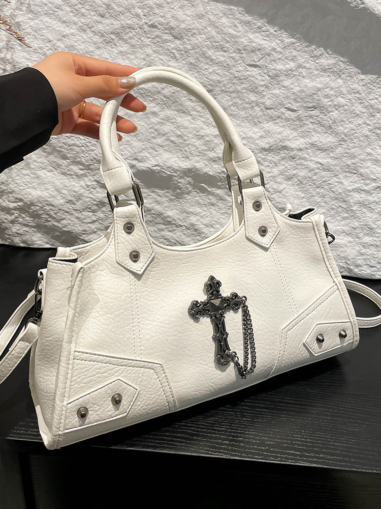 Bolso bandolera informal de color liso a la moda para mujer