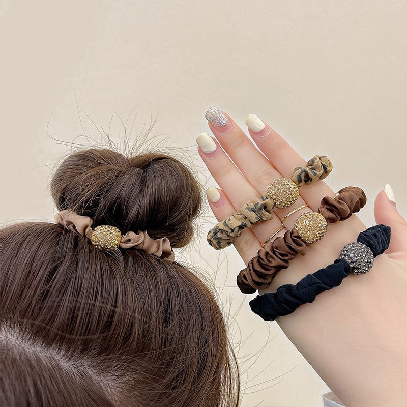 Women Fashion High Elastic Rhinestone Hair Rope